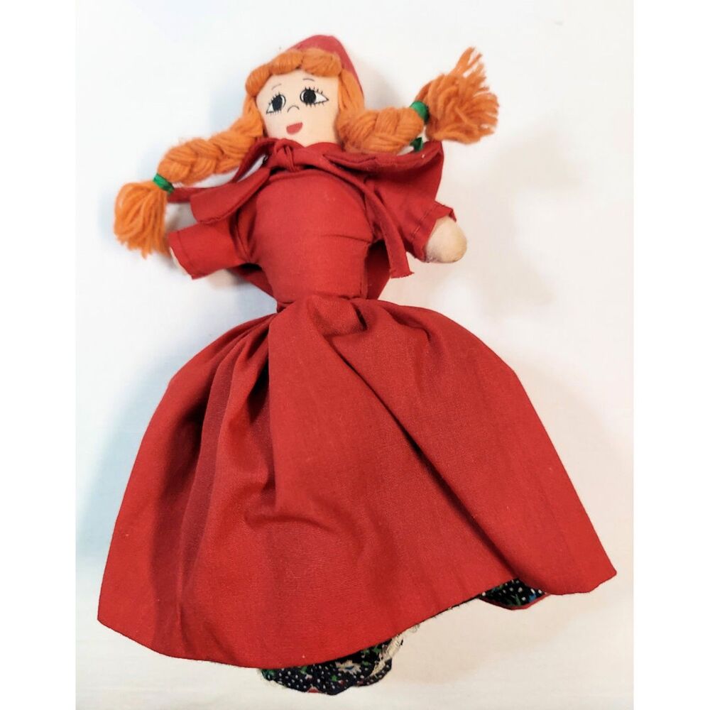 Vintage Flip Doll 3 Dolls in 1 Little Red Riding Hood Grandmother Wolf